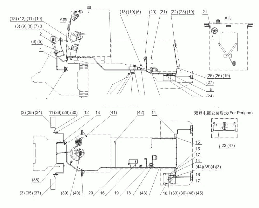 Original Wiring harness for Shantui SL50W wheel loader 